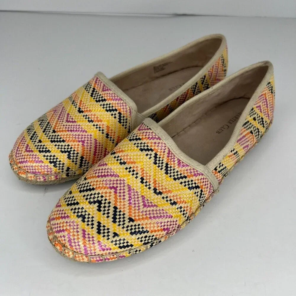Charter Club Womens Joeey Multicolor Espadrille Manmade Slip On Size 9.5M Flats
